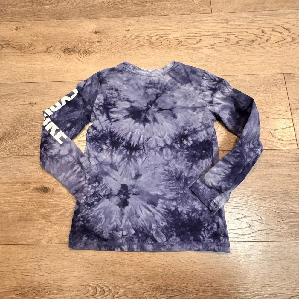 Eddie Bauer Kids Tie‎ Dye Long Sleeve Shirt Mountain Graphic Size XSmall XS 5/6